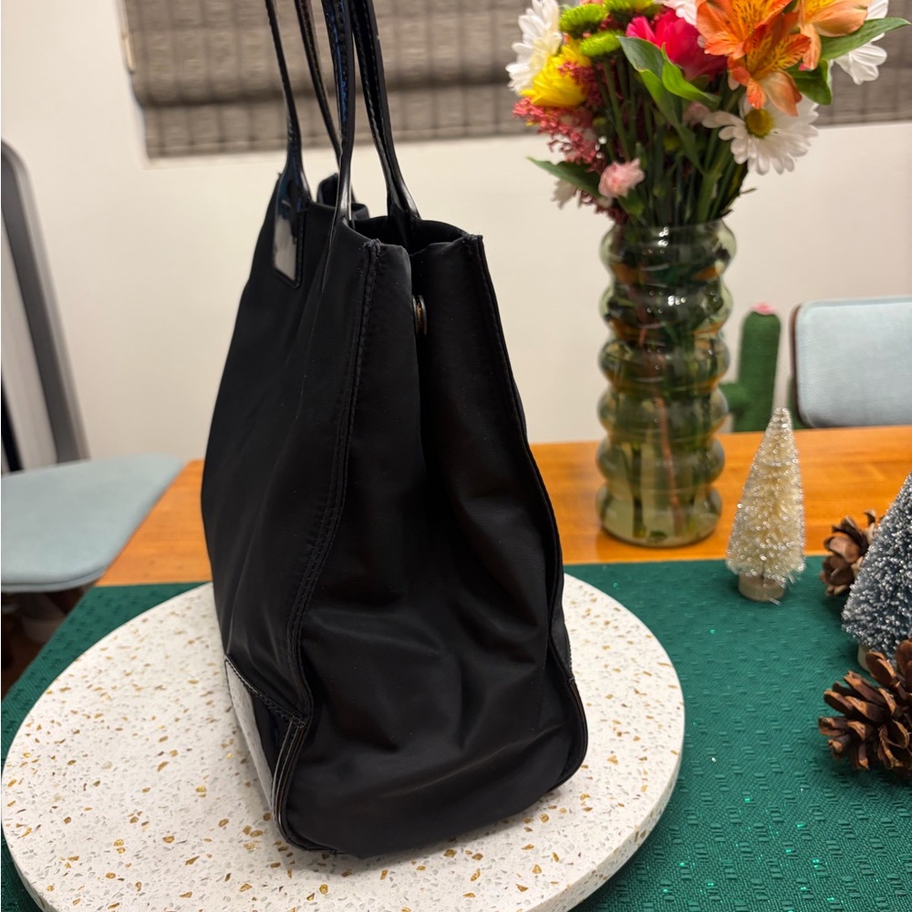 Tory Burch Ella Black Nylon Tote - Picture 4 of 9